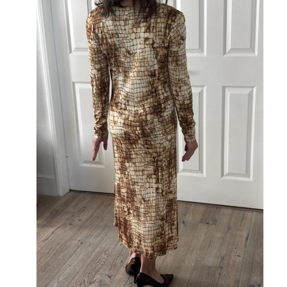 Kenneth Cole Reaction Sheath Dress - Snake Print Size S - Picture 2 of 10
